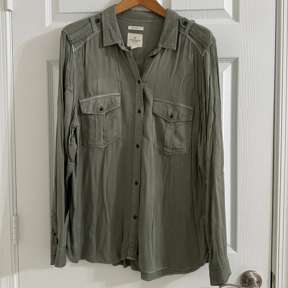 American Eagle Outfitters Women's Button-Down Shirt, Size XL